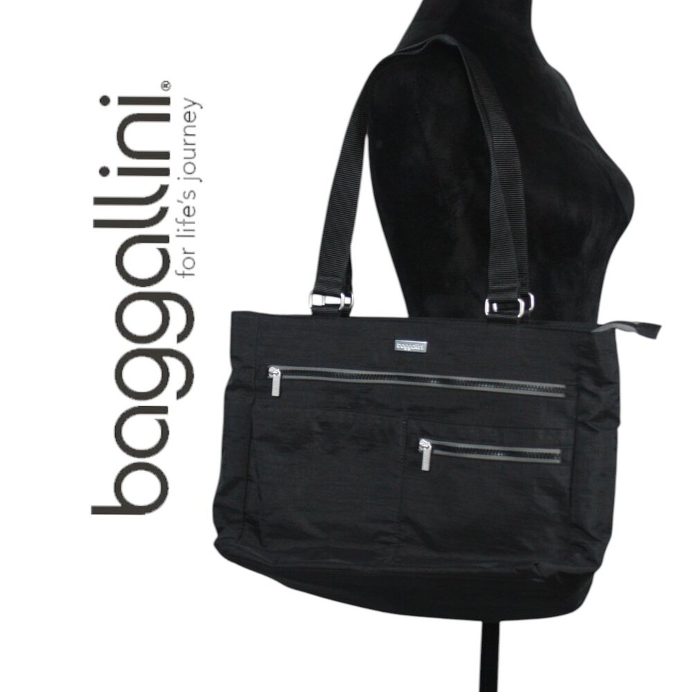 Large Black Baggallini Tote Bag